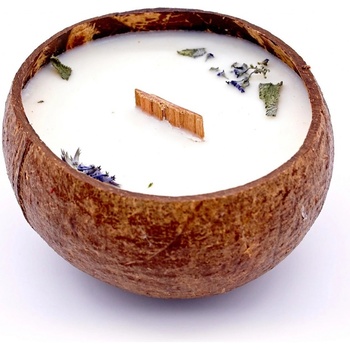 Svíčka z kokosu - vůně kokos